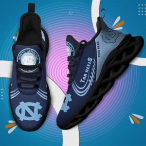 NCAA North Carolina Tar Heels Max Soul Sneaker Custom Name 05 M12