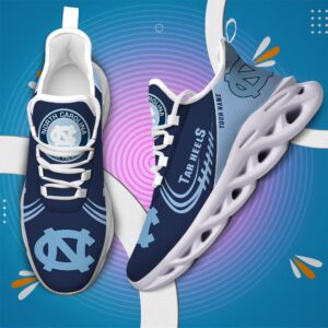 NCAA North Carolina Tar Heels Max Soul Sneaker Custom Name 05 M12