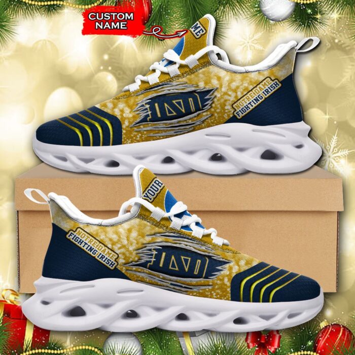 NCAA Notre Dame Fighting Irish Max Soul Sneaker Custom Name 66 M12RTT6996