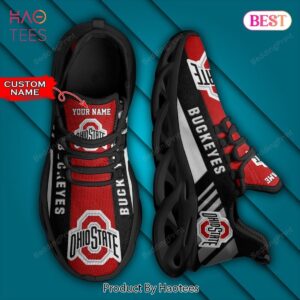 NCAA Ohio State Buckeyes Black Mix Red Max Soul Shoes
