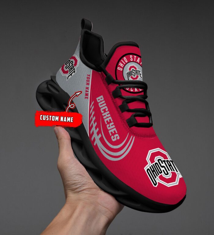 NCAA Ohio State Buckeyes Max Soul Sneaker Custom Name 05 M12