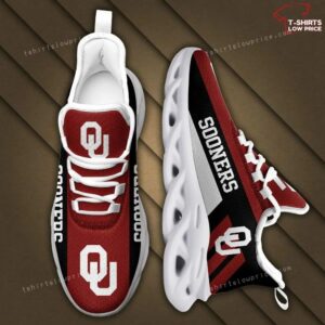 NCAA Oklahoma Sooners Crimson Black Max Soul Sneakers Sport Shoes