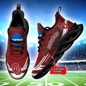 NCAA Oklahoma Sooners Max Soul Sneaker Custom Name 62HTN1961