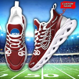 NCAA Oklahoma Sooners Max Soul Sneaker Custom Name 65HTN2071