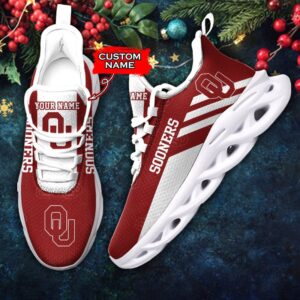 NCAA Oklahoma Sooners Max Soul Sneaker Custom Name 67HTN2165