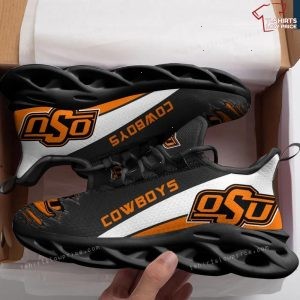 NCAA Oklahoma State Cowboys Black Orange Max Soul Sneakers Running Shoes