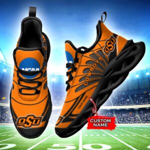 NCAA Oklahoma State Cowboys Max Soul Sneaker Custom Name 62HTN1962