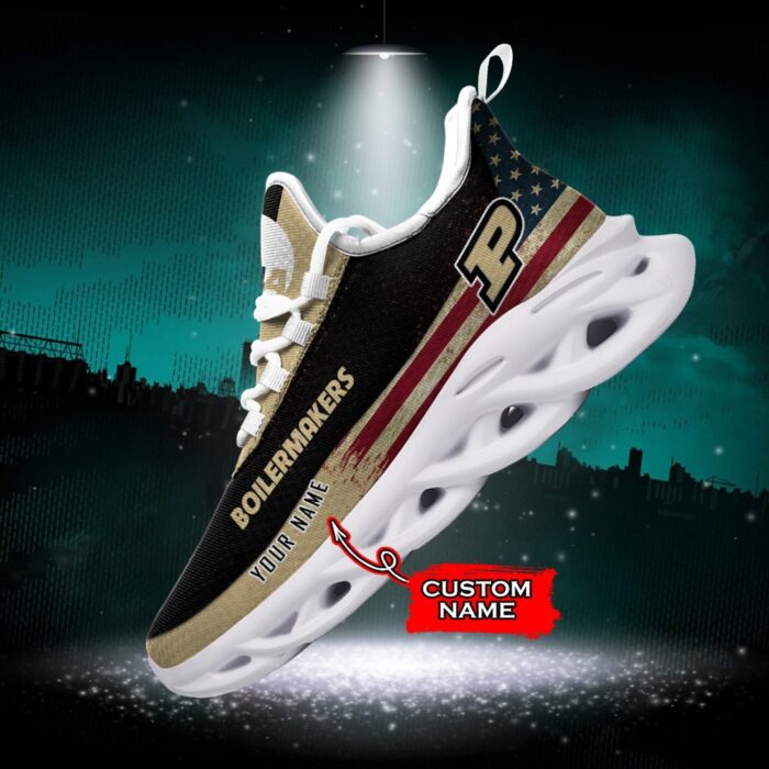 NCAA Purdue Boilermakers Max Soul Sneaker Custom Name 42 M1