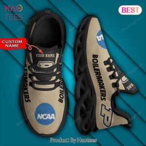 NCAA Purdue Boilermakers Personalized Custom Name Max Soul Shoes