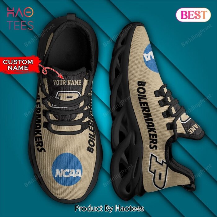 NCAA Purdue Boilermakers Personalized Custom Name Max Soul Shoes