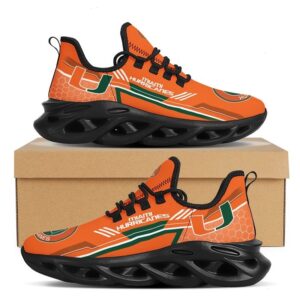 NCAA Team Miami Hurricanes College Fans Max Soul Shoes Fan Gift