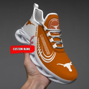 NCAA Texas Longhorns Max Soul Sneaker Custom Name 05 M12
