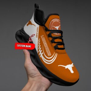 NCAA Texas Longhorns Max Soul Sneaker Custom Name 05 M12