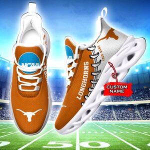 NCAA Texas Longhorns Max Soul Sneaker Custom Name 85TK27