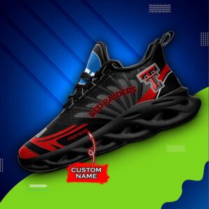 NCAA Texas Tech Red Raiders Max Soul Sneaker Custom Name 62RTT1634