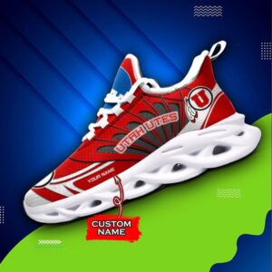 NCAA Utah Utes Max Soul Sneaker Custom Name 62RTT1614