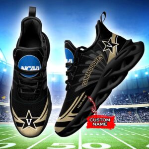 NCAA Vanderbilt Commodores Max Soul Sneaker Custom Name 62RTT1639
