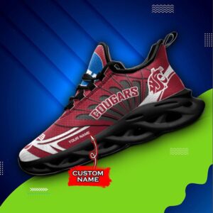 NCAA Washington State Cougars Max Soul Sneaker Custom Name 62RTT1640