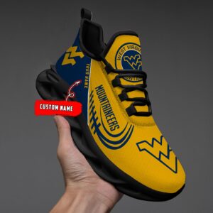 NCAA West Virginia Mountaineers Max Soul Sneaker Custom Name 05 M12