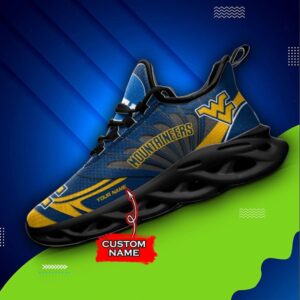 NCAA West Virginia Mountaineers Max Soul Sneaker Custom Name 62RTT1617