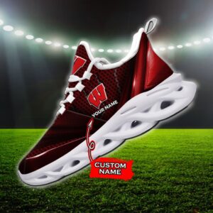 NCAA Wisconsin Badgers Max Soul Sneaker Custom Name