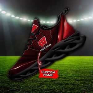 NCAA Wisconsin Badgers Max Soul Sneaker Custom Name