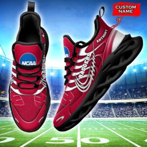 NCAA Wisconsin Badgers Max Soul Sneaker Custom Name 65HTN2078