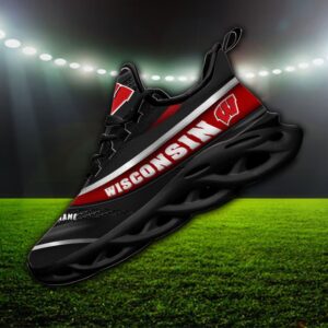 NCAA Wisconsin Badgers Max Soul Sneaker Custom Name 94