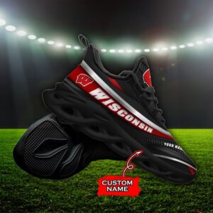 NCAA Wisconsin Badgers Max Soul Sneaker Custom Name 94