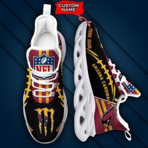 NFL Arizona Cardinals Max Soul Sneaker Custom Name 46M12
