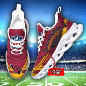 NFL Arizona Cardinals Max Soul Sneaker Custom Name 62M12