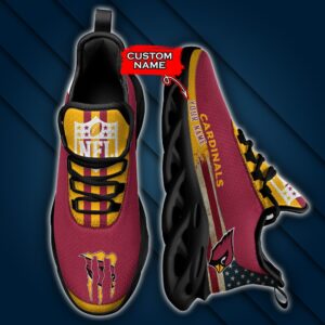 NFL Arizona Cardinals Max Soul Sneaker Monster Custom Name 42M12