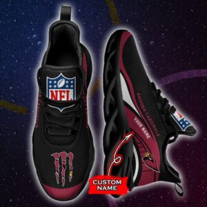 NFL Arizona Cardinals Max Soul Sneaker Monster Custom Name Style 2