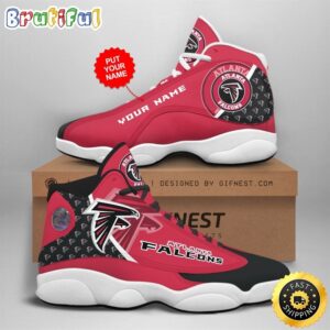 NFL Atlanta Falcons Custom Name Air Jordan 13 Shoes V2