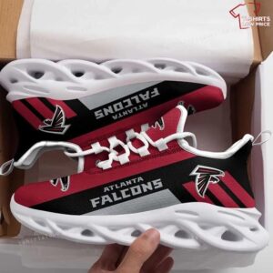NFL Atlanta Falcons Red Black Max Soul Shoes Running Sneakers
