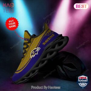 NFL Baltimore Ravens Blue Mix Gold Max Soul Shoes