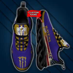 NFL Baltimore Ravens Max Soul Sneaker Custom Name Pod 42 M1RTT