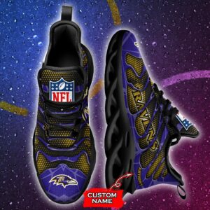 NFL Baltimore Ravens Max Soul Sneaker Custom Name Ver 5