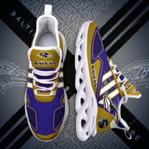 NFL Baltimore Ravens Purple Gold Max Soul Shoes V3