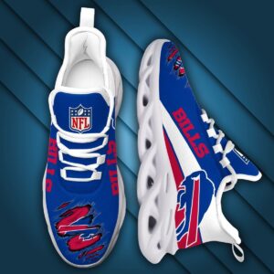 NFL Buffalo Bills Blue Red Sneaker Max Soul Shoes V2