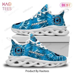 NFL Carolina Panthers Blue Max Soul Shoes for Panthers Fans