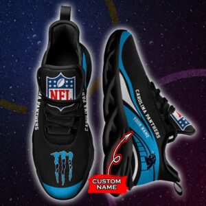 NFL Carolina Panthers Max Soul Sneaker Monster Custom Name Style 2