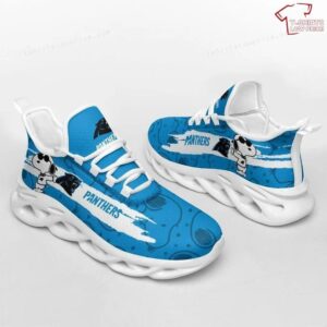 NFL Carolina Panthers Snoopy Blue Max Soul Sneakers Sport Shoes