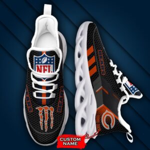 NFL Chicago Bears Max Soul Sneaker Monster Custom Name 43M12