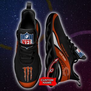 NFL Chicago Bears Max Soul Sneaker Monster Custom Name Style 2