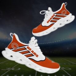 NFL Chicago Bears White Orange Stripes Max Soul Shoes
