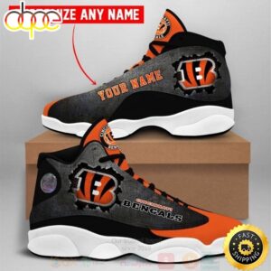 NFL Cincinnati Bengals Custom Name Air Jordan 13 Shoes
