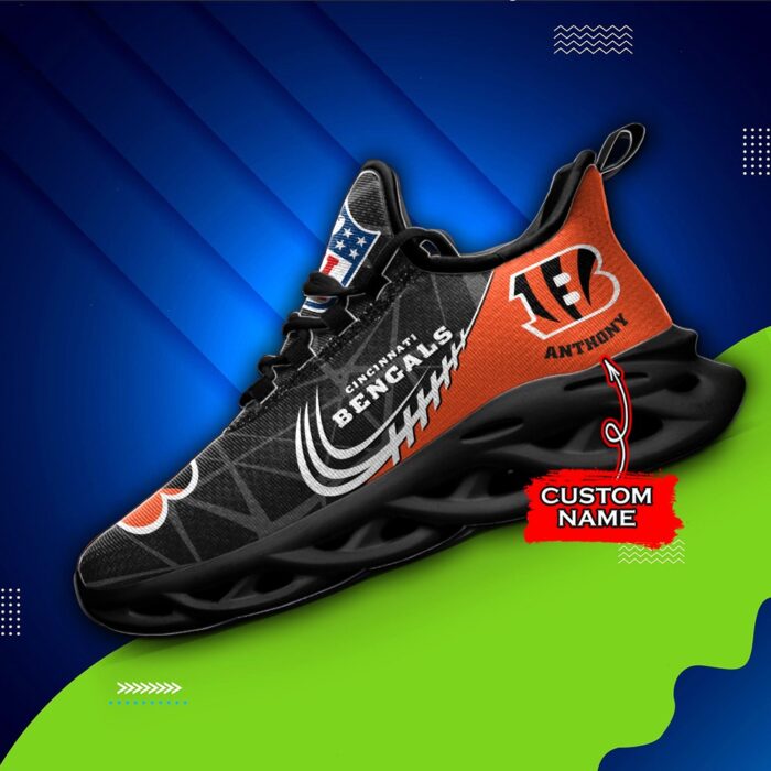 NFL Cincinnati Bengals Max Soul Sneaker Custom Name Ver 3