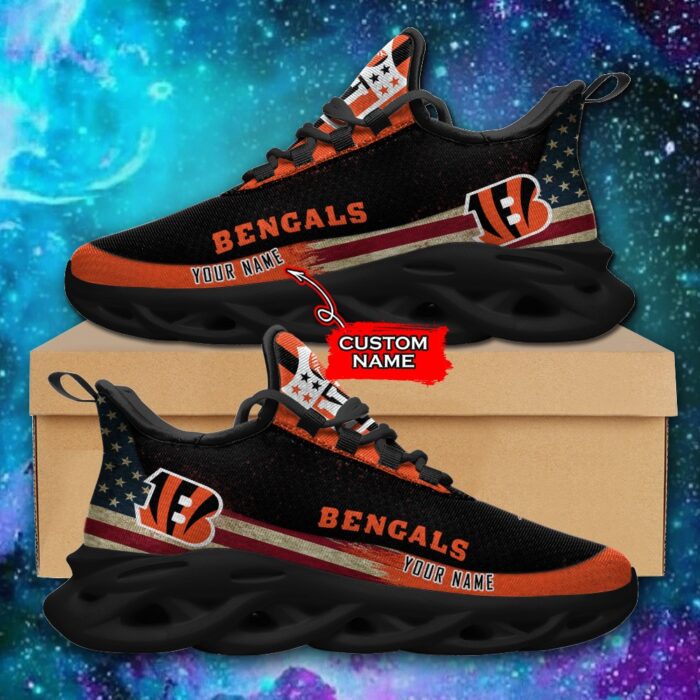 NFL Cincinnati Bengals Max Soul Sneaker Monster Custom Name 42M12