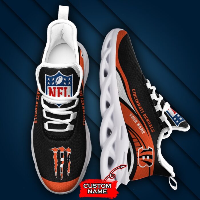 NFL Cincinnati Bengals Max Soul Sneaker Monster Custom Name Style 2